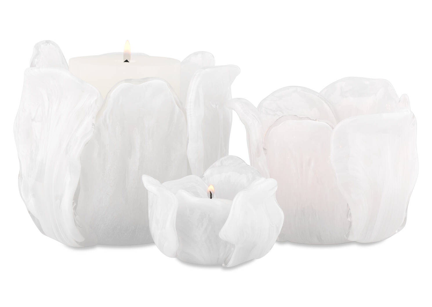 Nya Candle Holder Medium White