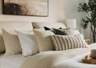 Florian Striped Pillow 14x24 Nat/Sand