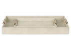 Burrell Faux Leather Tray Large Sand