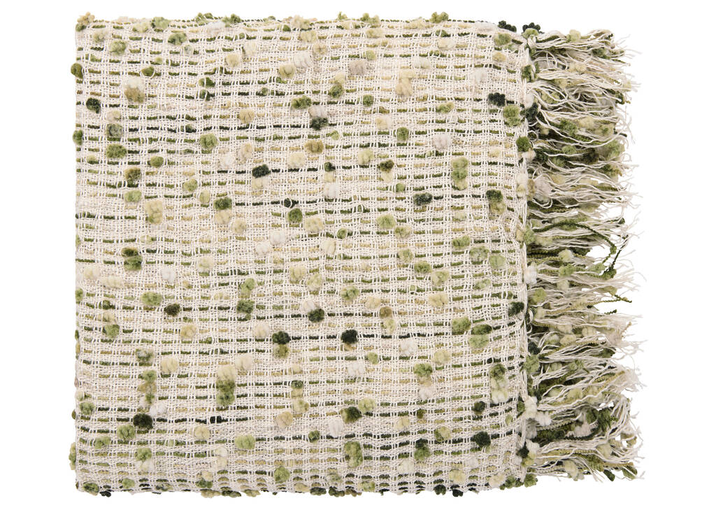 Jet&eacute; Nola ivoire/vert p&acirc;le/vert fonc&eacute;