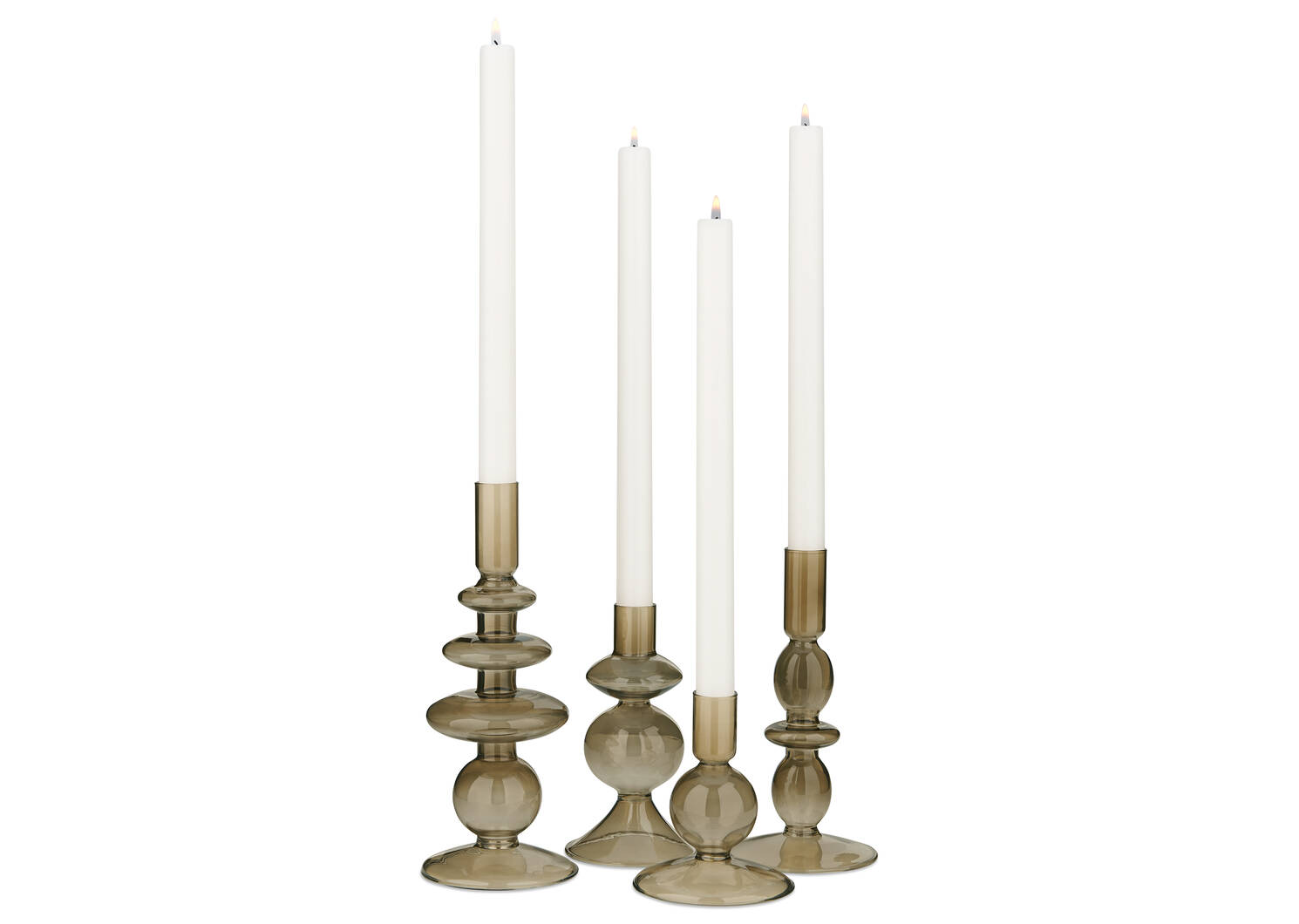 Bobbi Candle Holders Brown