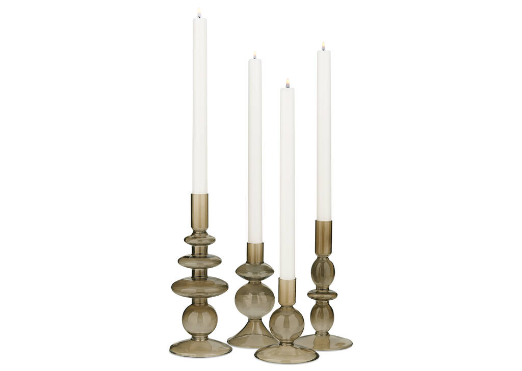 Bobbi Candle Holders Brown