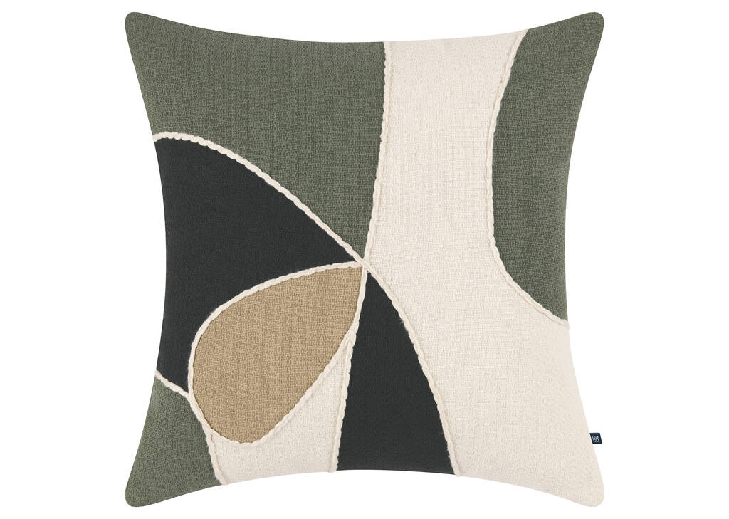 Coussin Dalia 20x20 ivoire/multi