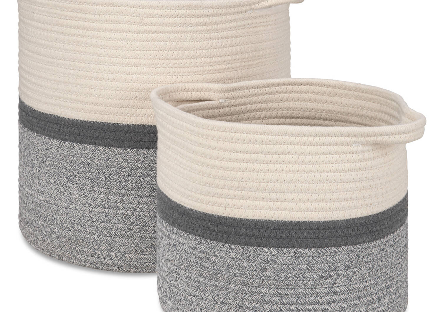 Allie Baskets -Natural/Grey