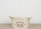 Reindeer Sleigh Rides Buckets - White