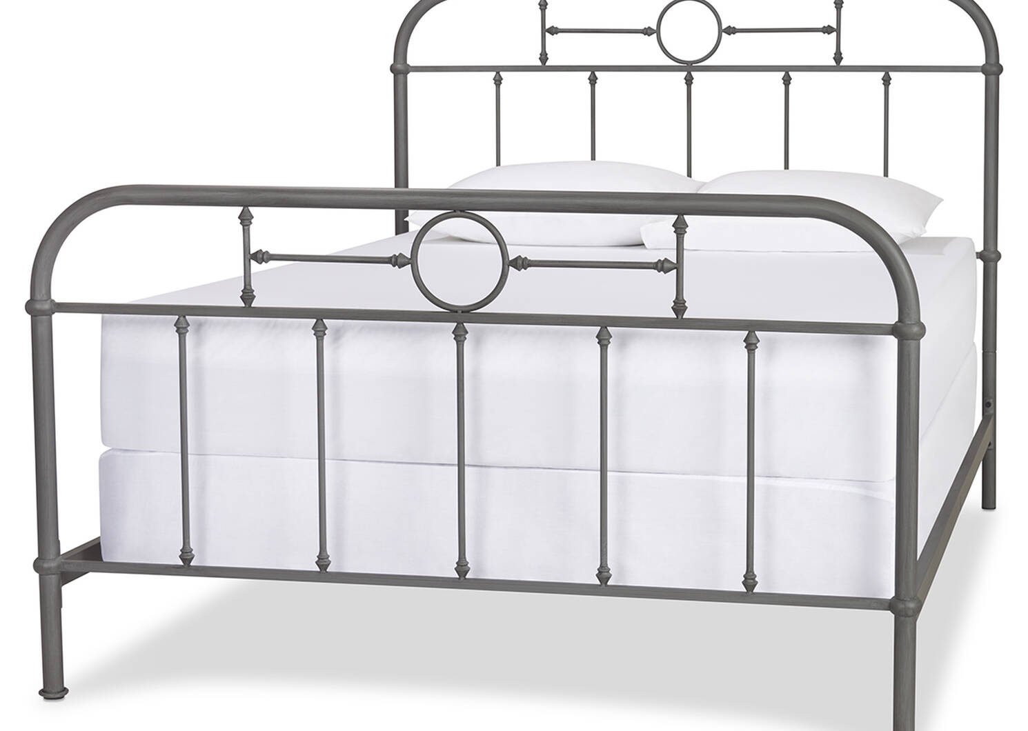 Izadore Bed -Grey, QUEEN