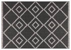 Tapis ext. Loreto 63x91 noir/blanc