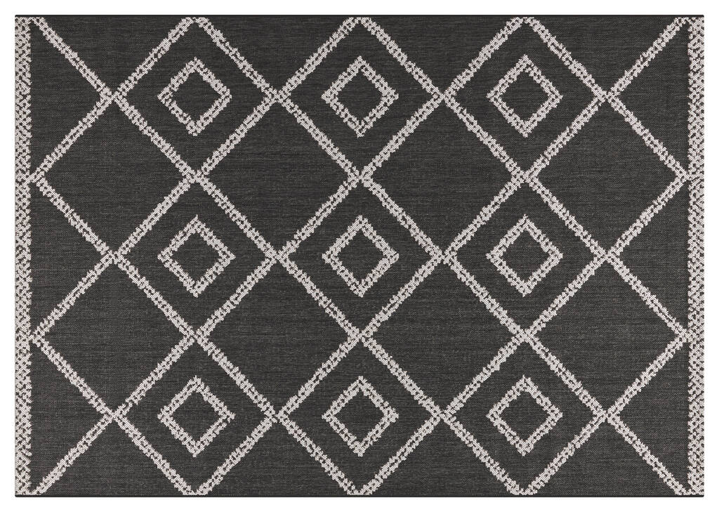Loreto Outdoor Rug 63x91 Black/White