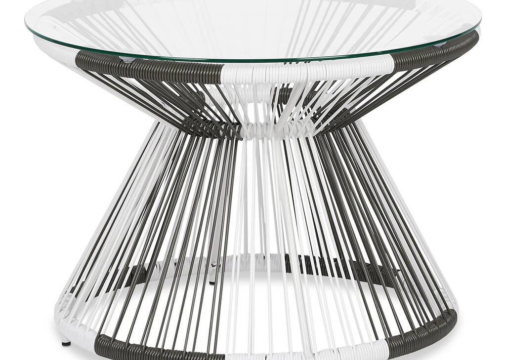 Porto Side Table -White/Grey