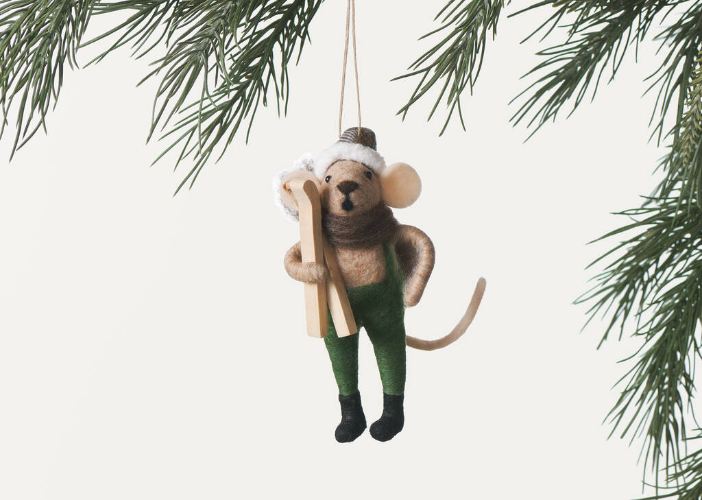 Ridley Ski Mouse Ornament