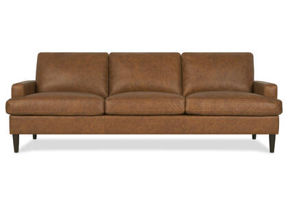 Savoy Leather Sofa -Piper Rye