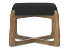Brona Square 20" Ottoman -Amalie Black