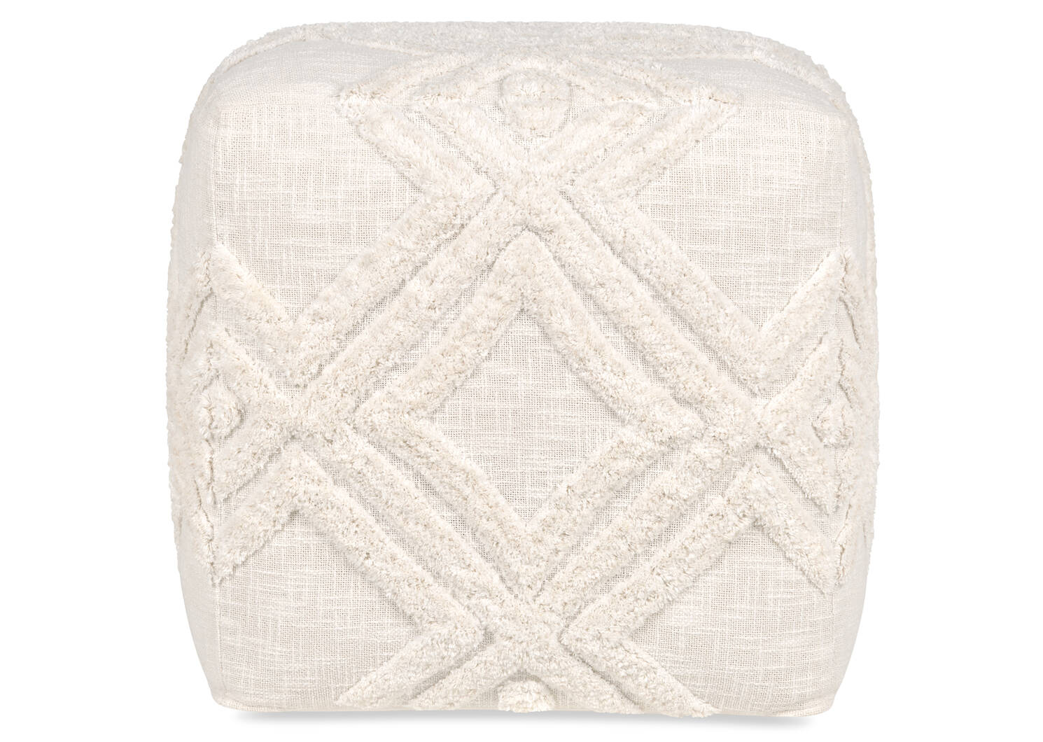 Romi Cotton Pouf Ivory