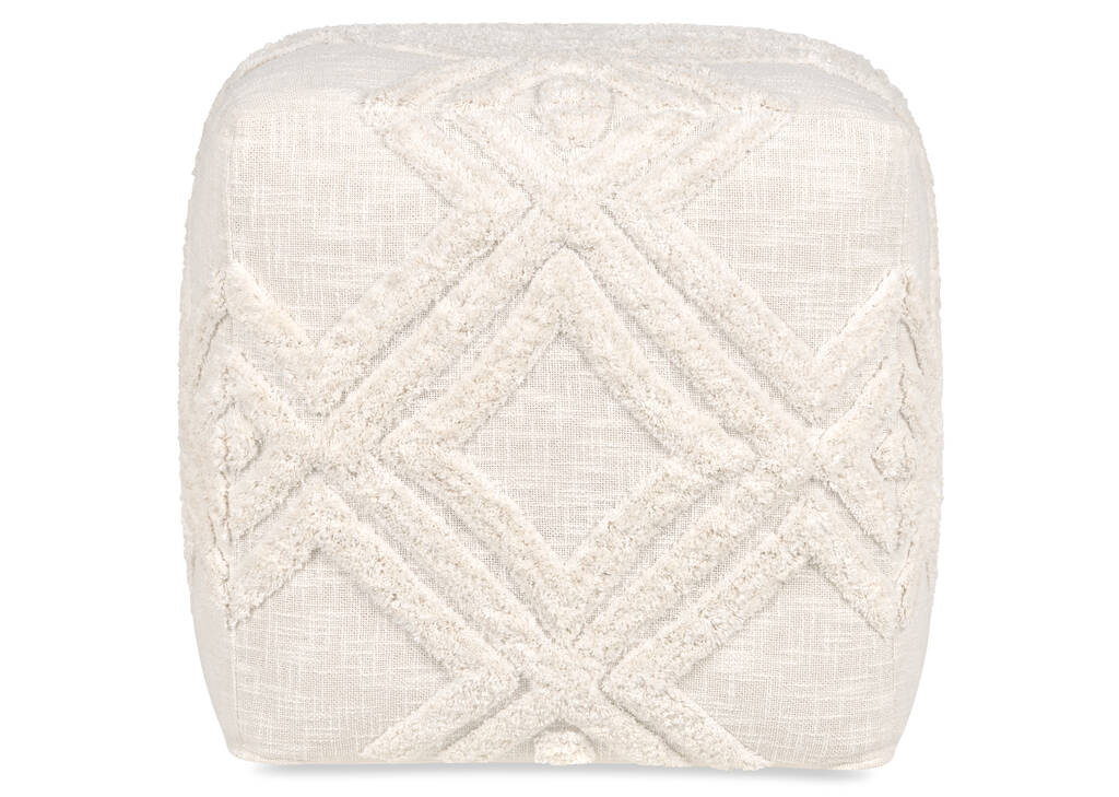 Romi Cotton Pouf Ivory