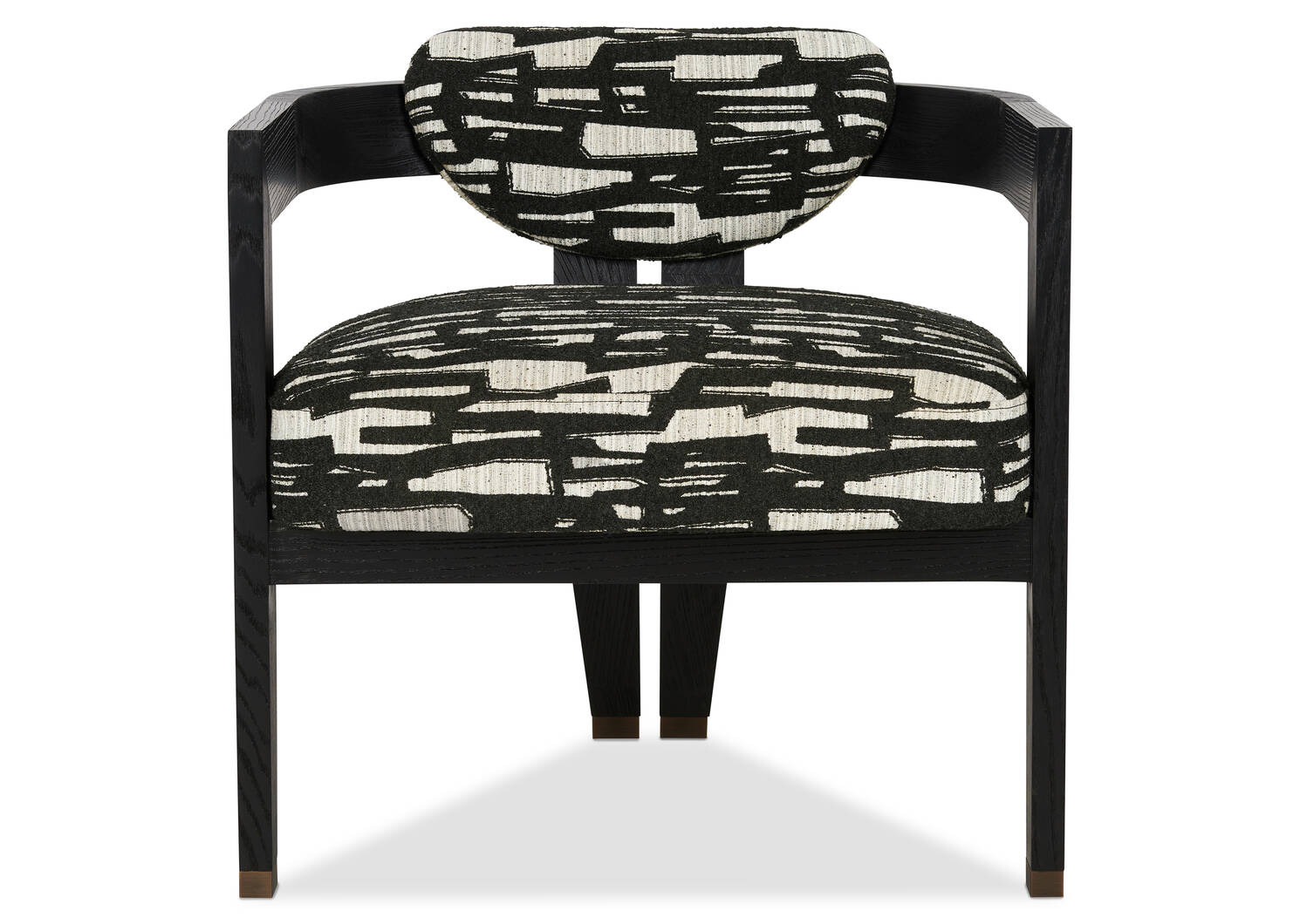 Aly Velji Armchair -Black/Abstract