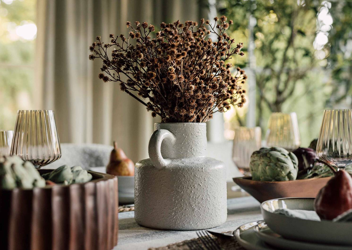 Meara Vases White