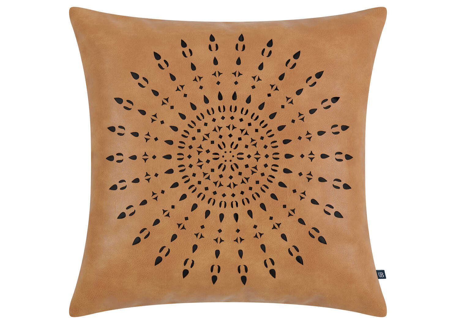 Zaid Faux Leather Pillow 20x20 Tan Urban Barn