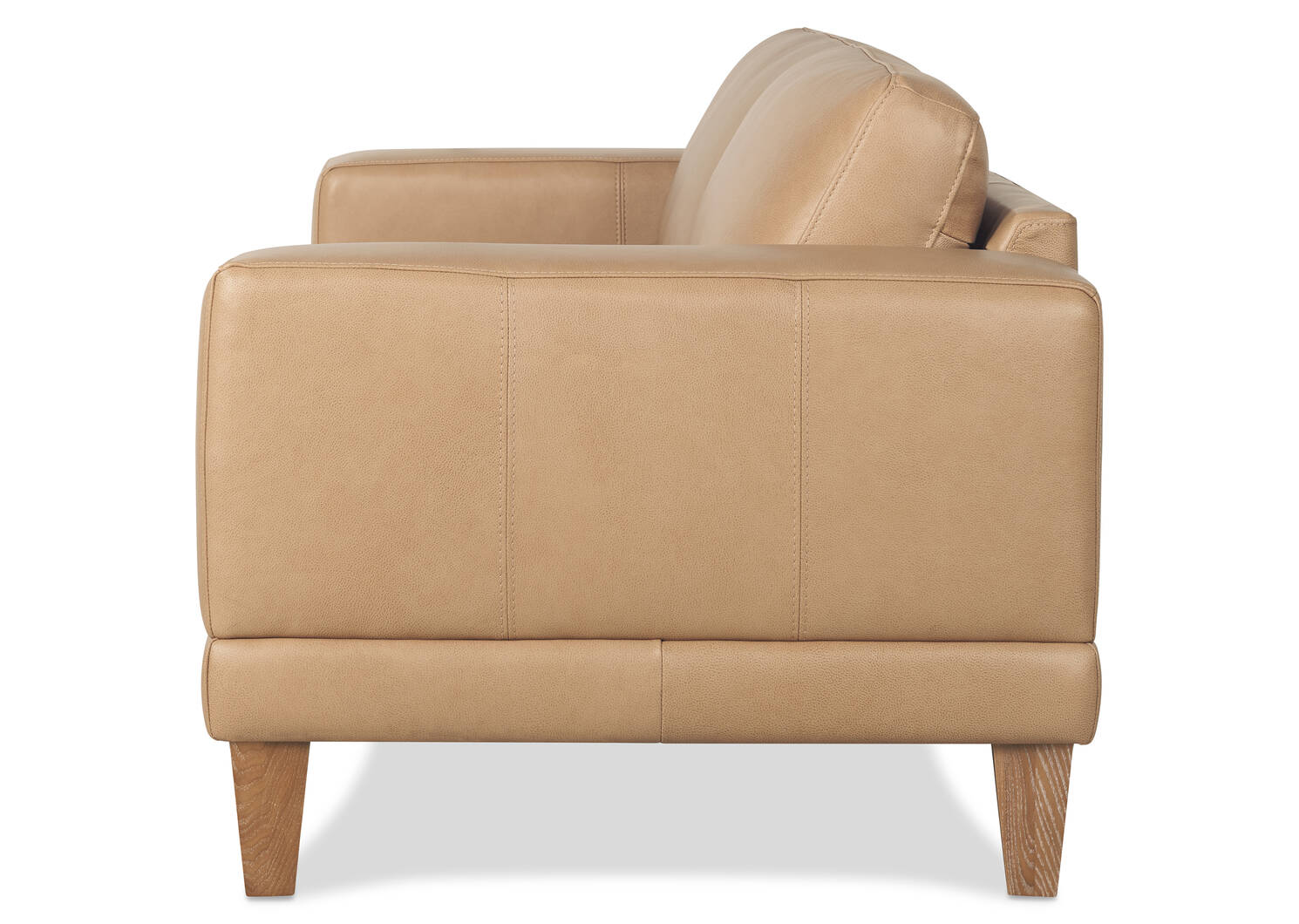 Carson Leather Sofa -Zen Stone
