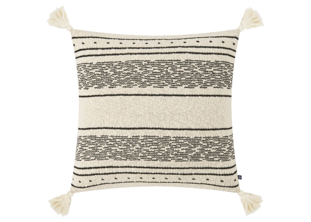 Lea Toss 20x20 Ivory/Black