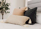 Lipa Cotton Pillow 20x20 Caramel