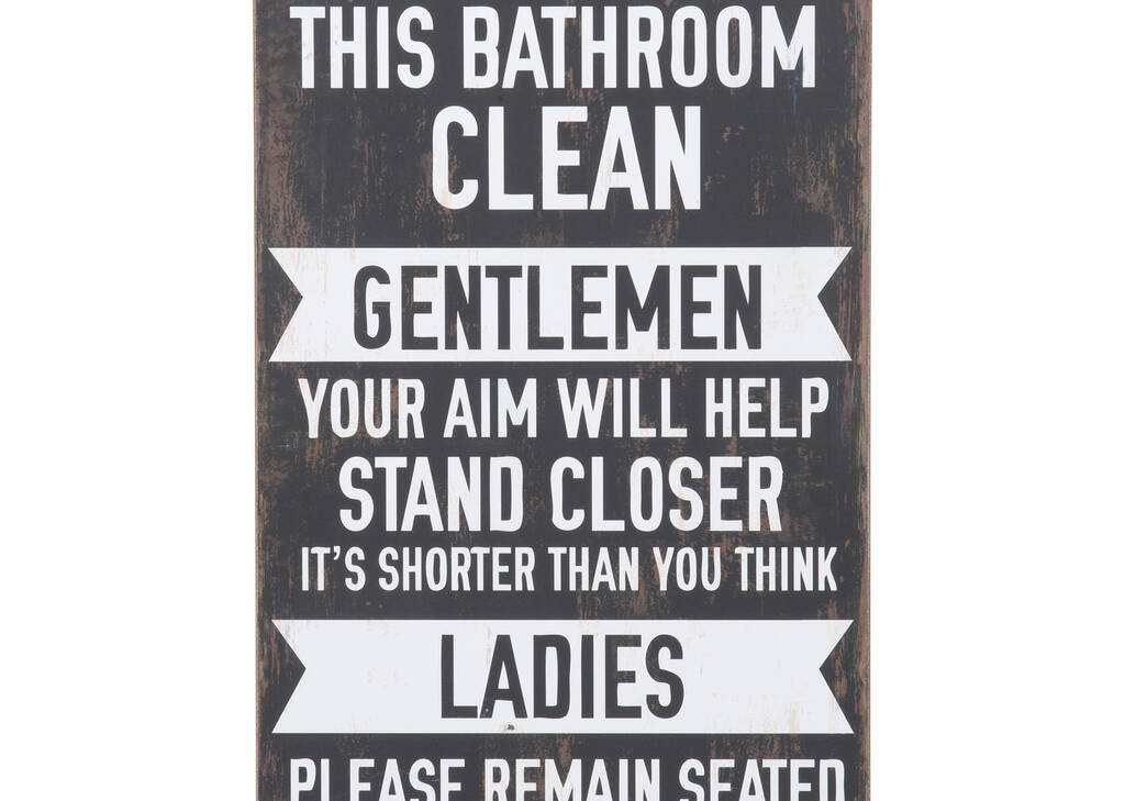 Keep It Clean Wall Plaque