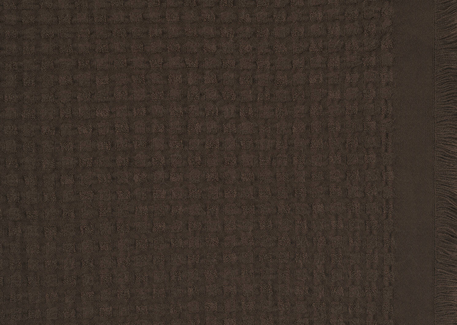 Knox Waffle Throw Brown