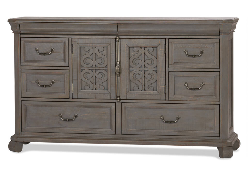 Churchill 8 Drawer Dresser -Pewter