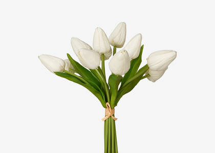 Bouquet de tulipes Berdine blanches