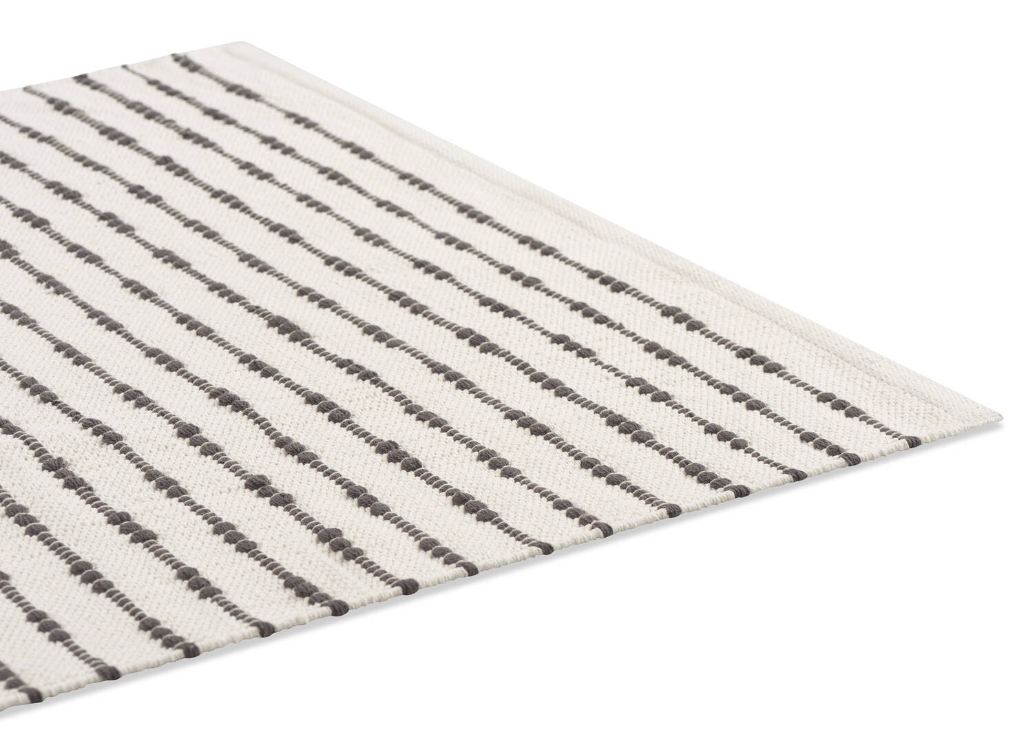 Tapis déc. rayé Rivera 36x60 nat/gris