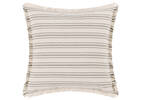 Coussin rayé Novoli 20x20 naturel/noir