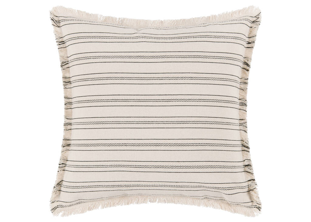 Novoli Striped Pillow 20x20 Nat/Black