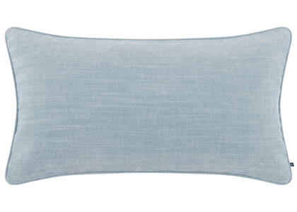 Coussin Bailey 12x22 bleu brume