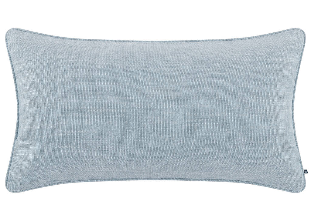 Coussin Bailey 12x22 bleu brume