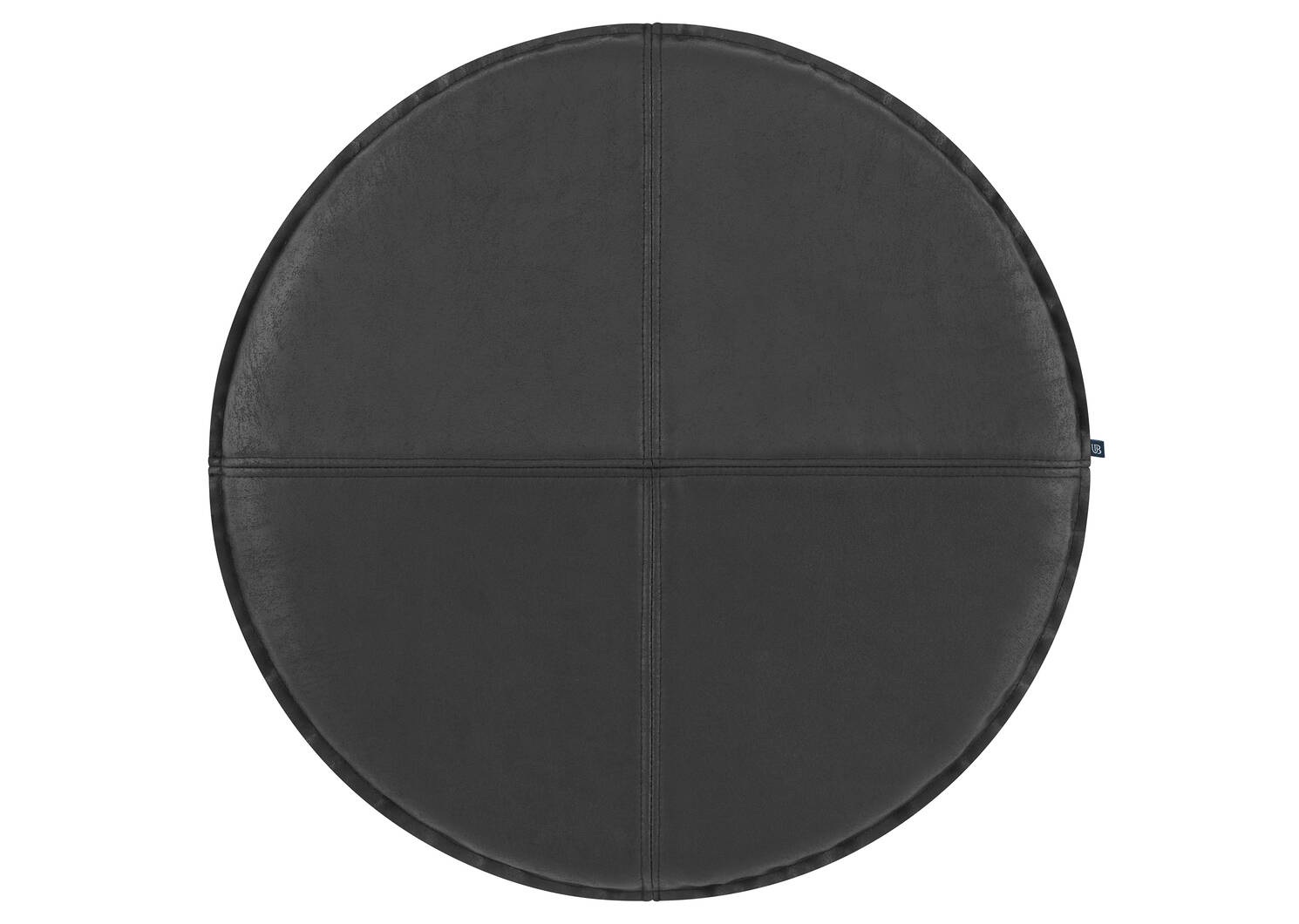 Coussin de siège similicuir Circle noir