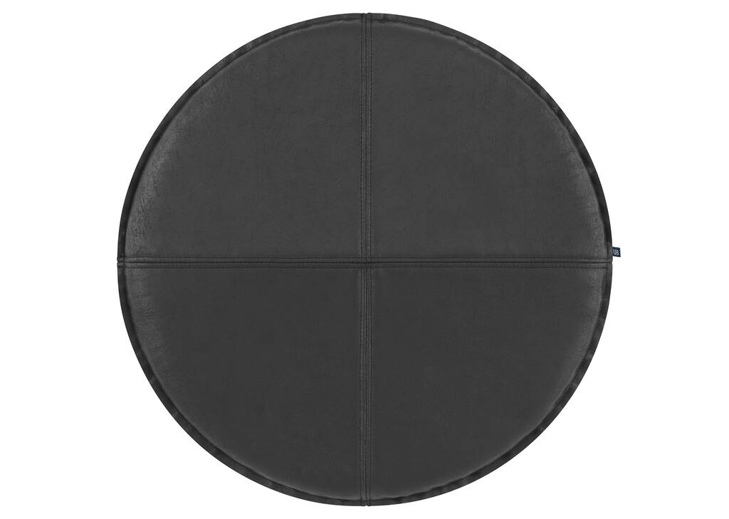 Coussin de siège similicuir Circle noir