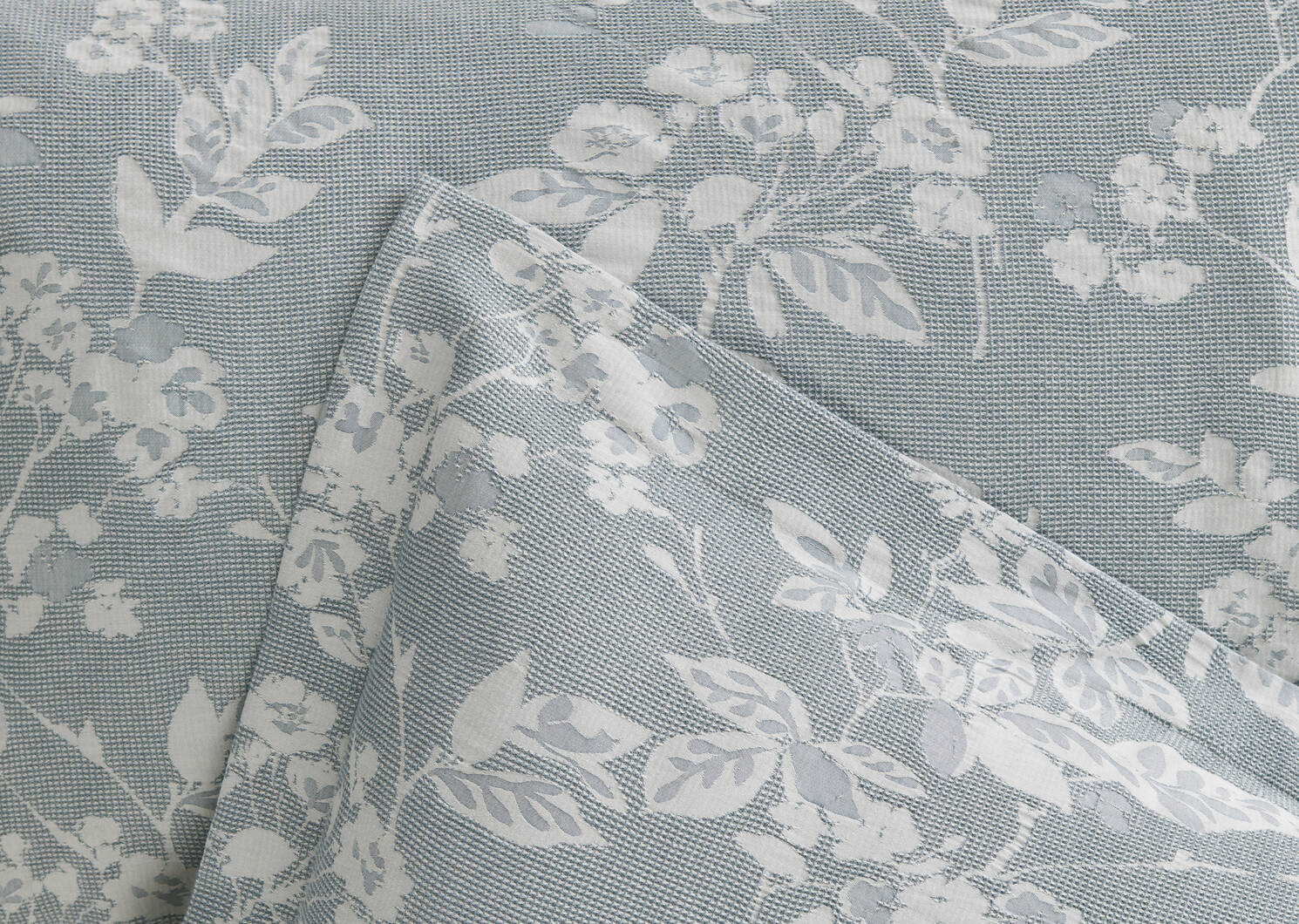 Laura Cotton Duvet Set Queen Blue/Grey