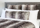 Haven Faux Fur Toss 24x24 Grey Wolf