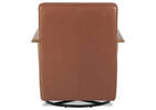 Simone Leather Swivel Chair -Ari Caramel
