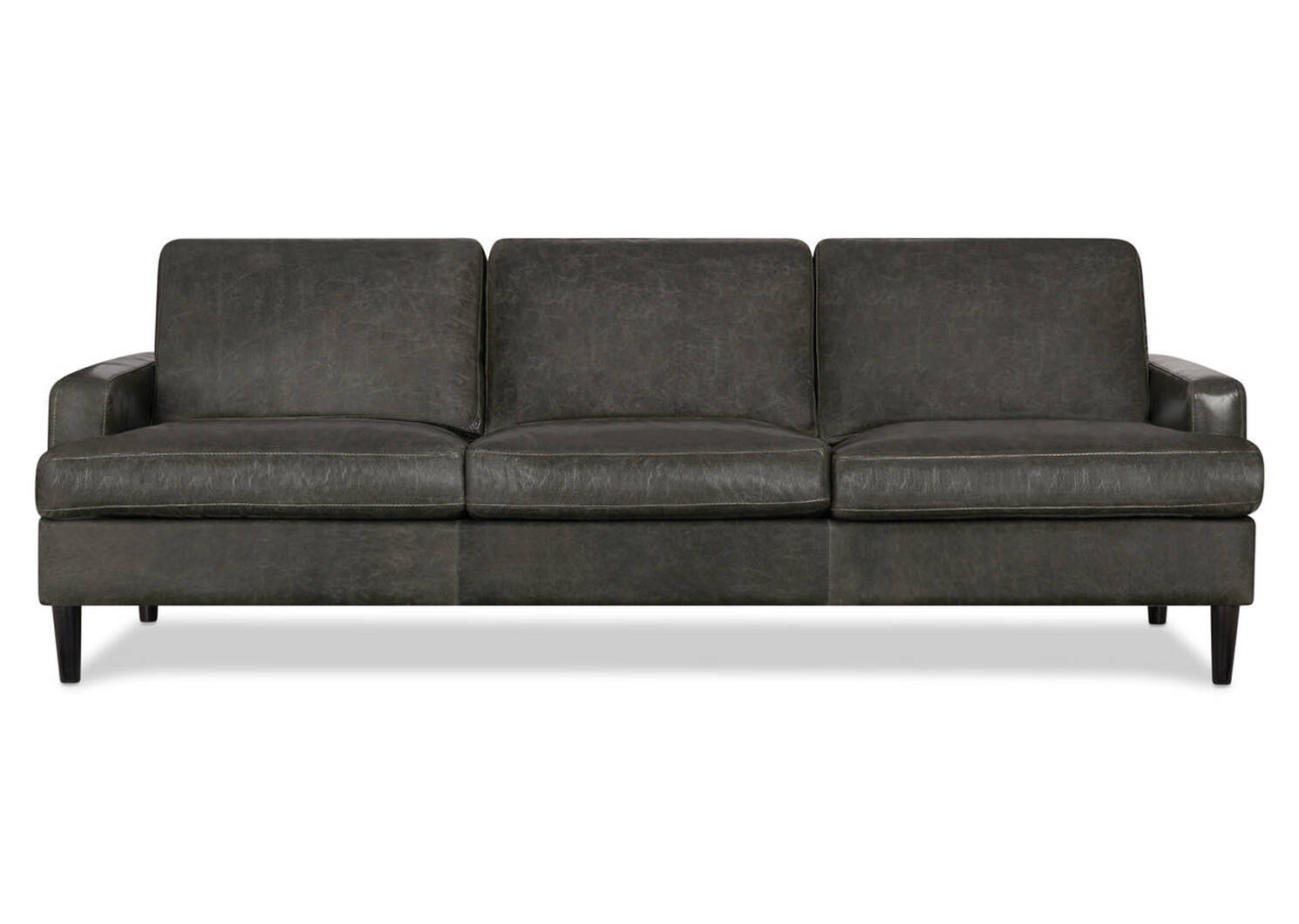 Savoy Leather Sofa -Jasper Graphite