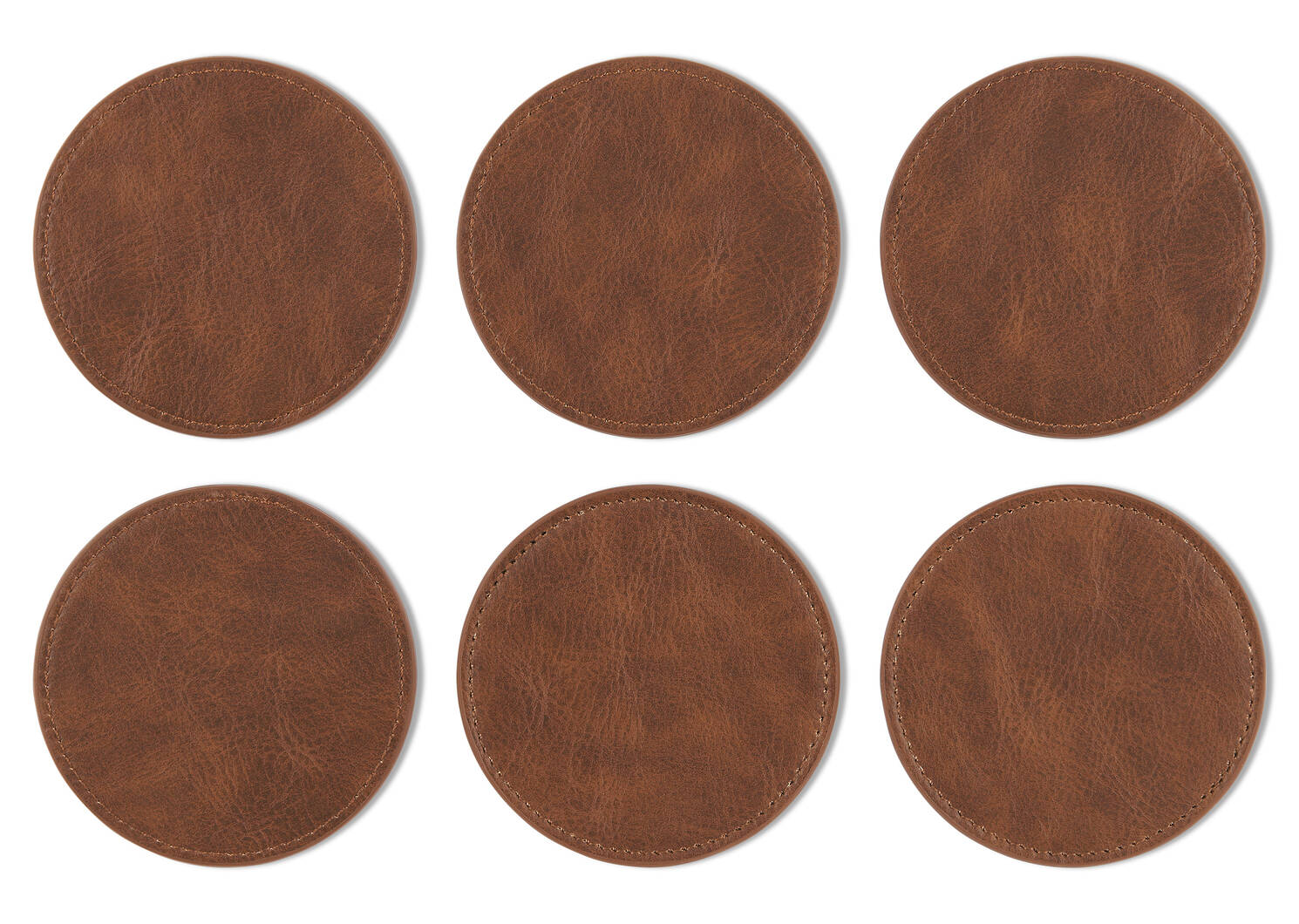 Ensemble de sous-verres Tenly cognac