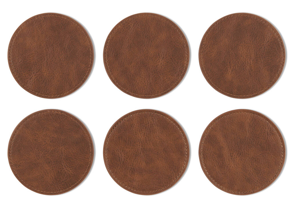 Ensemble de sous-verres Tenly cognac