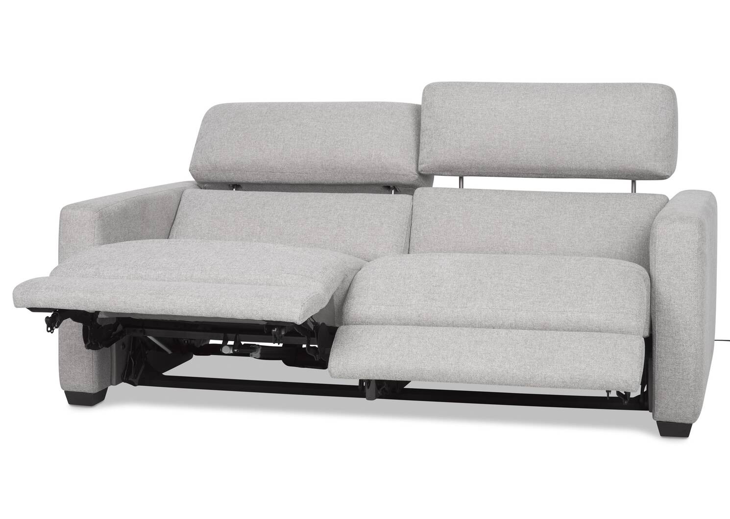 Keptner Reclining Sofa - Belfast Silver