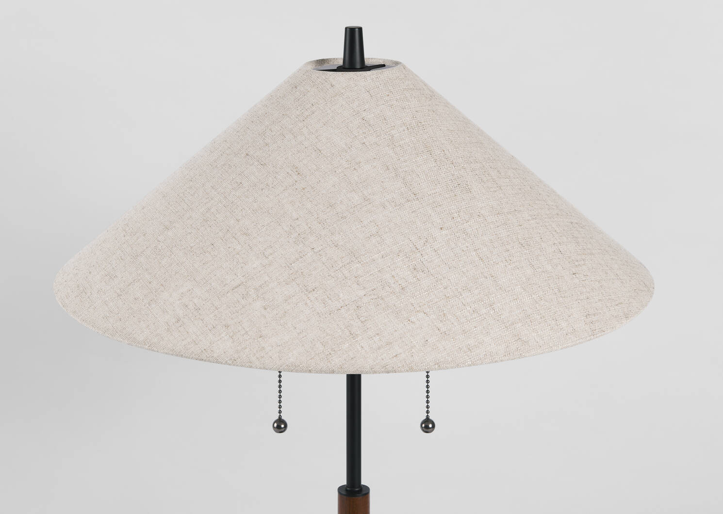 Cayley Table Lamp Walnut/Black