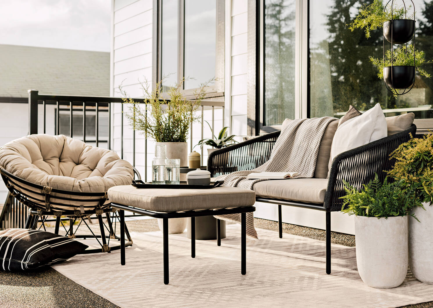 Tapis d'extérieur Fresno - naturels