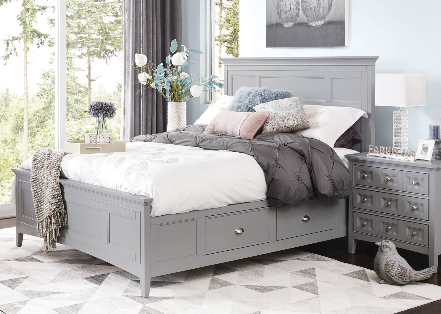 Parker Nightstand -Cato Grey