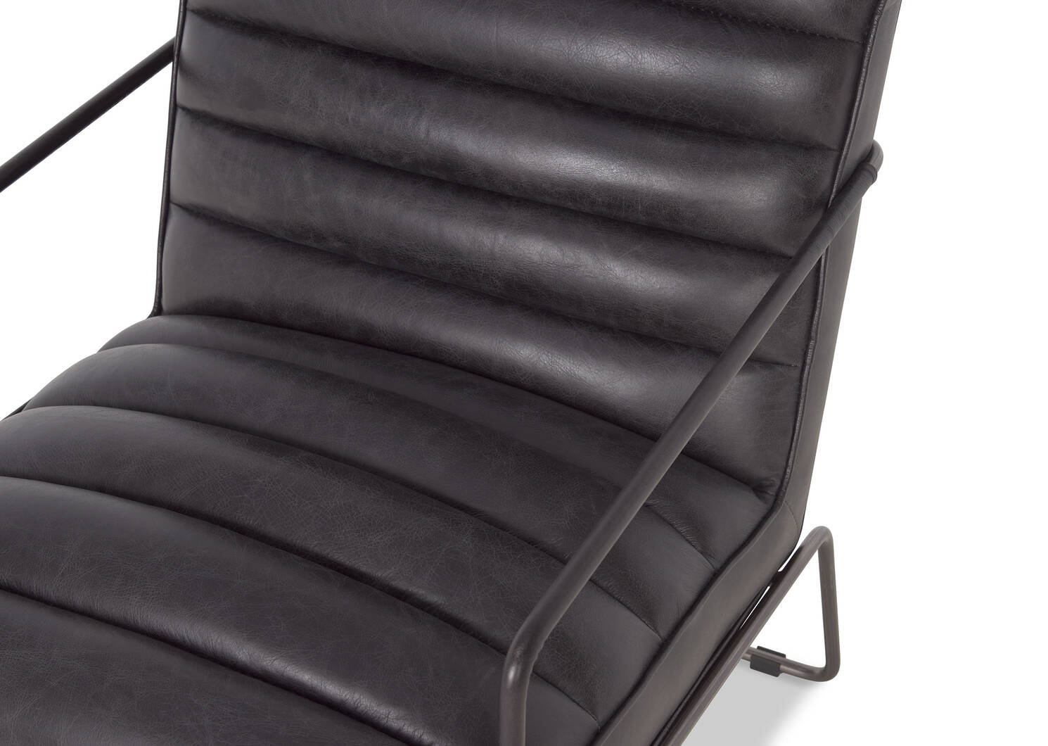 Damarco Leather Armchair -Alta Slate