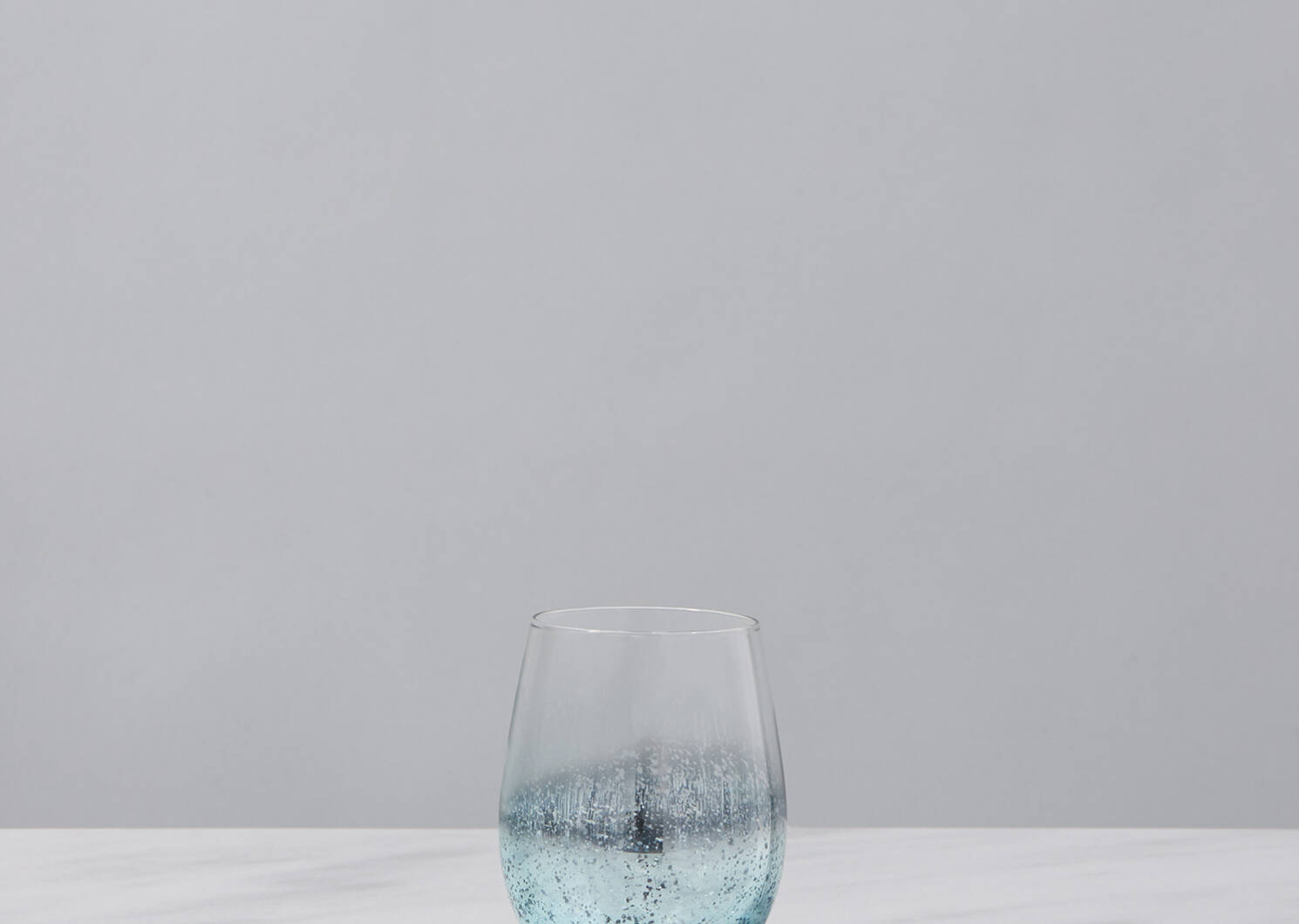Shimmer Glassware - Aqua
