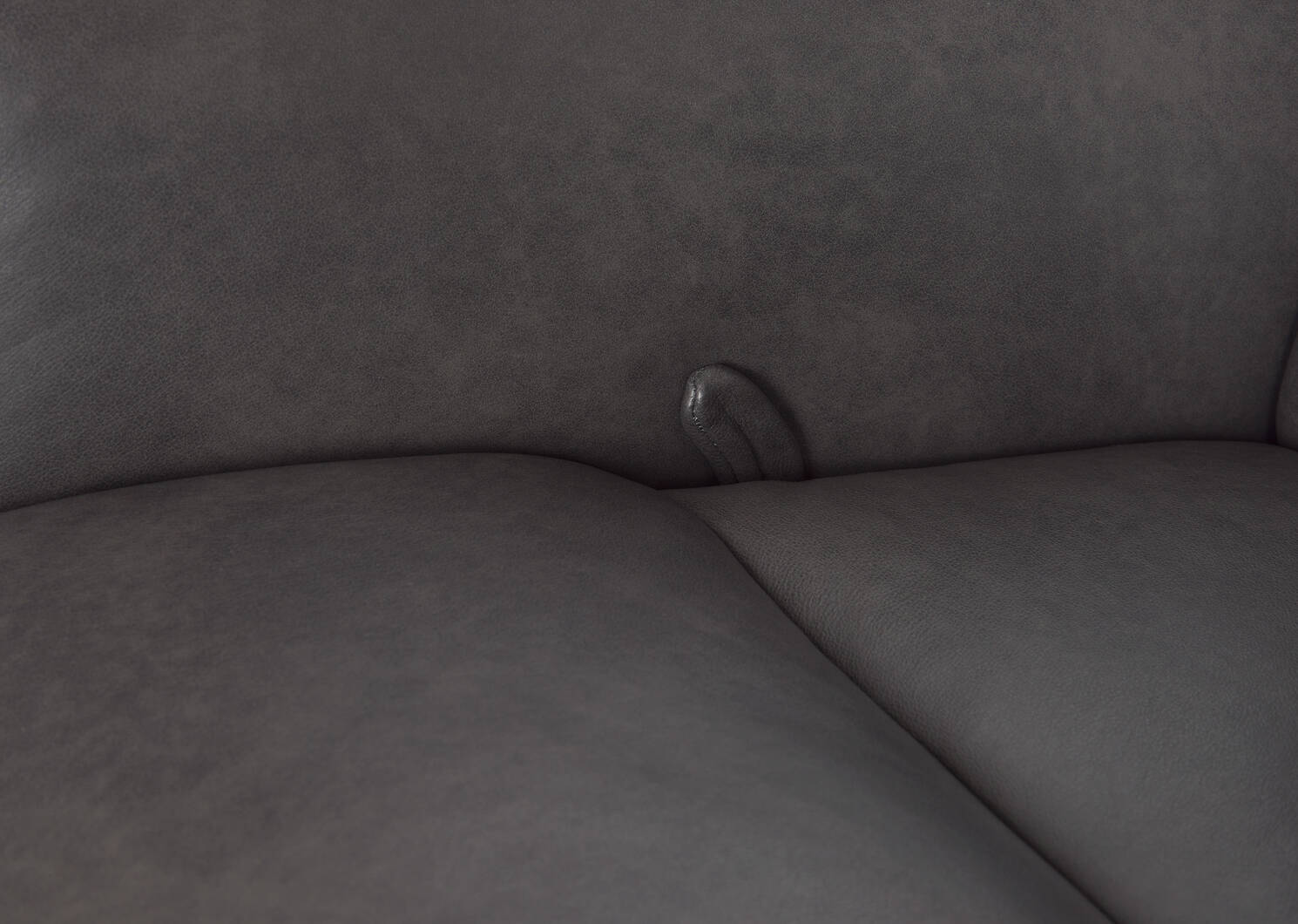 Fauteuil inc. cuir Bennett -Sol ardoise