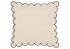 Lark Scalloped Edge Pillow 20x20 Nat/