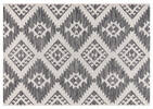 Loja Rug 63x93 Black/Ivory